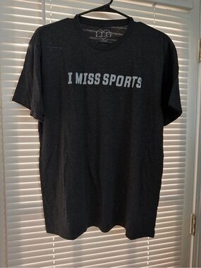 LG Black "I MISS SPORTS" Short-Sleeve Tee